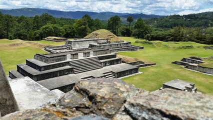 Sitio Arqueológico Zaculeu en el departamento de Huehuetenango, Guatemala.