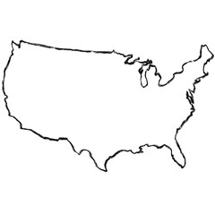 USA Minimalist Map