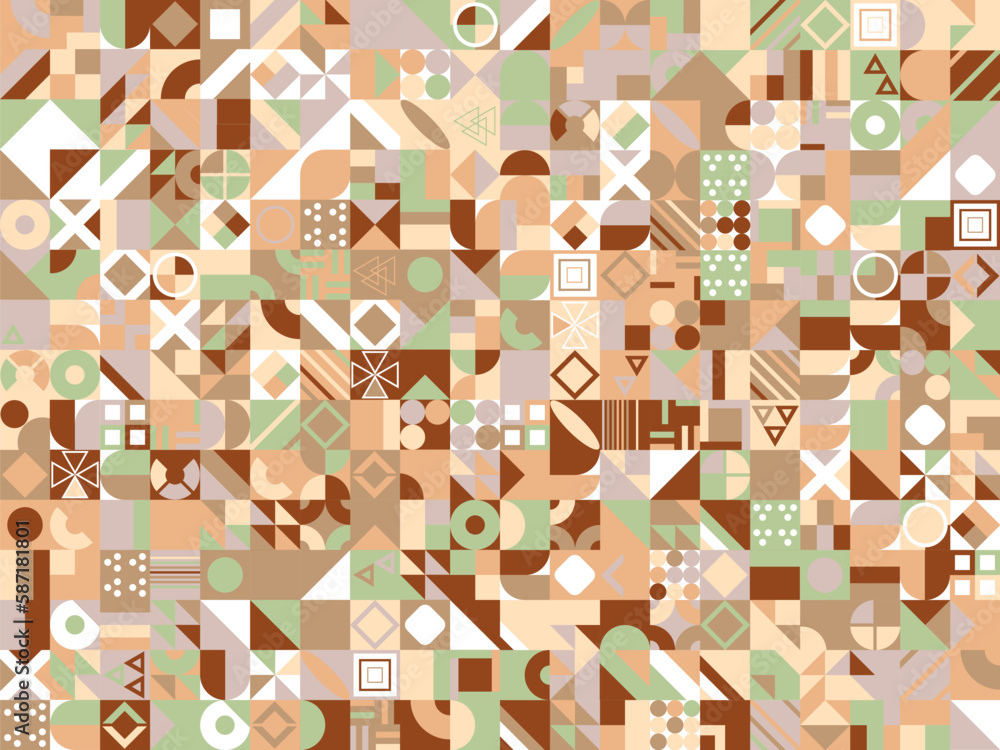 Poster modern abstract geometric pattern with different shapes. abstract texture background for cover poste