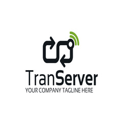 Fototapeta premium transfer server logo