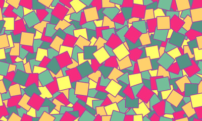 Vector background of four-way continuous and seamless stylish squares
