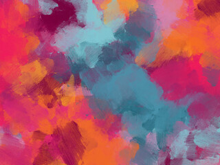 Abstract art background line brush colorful