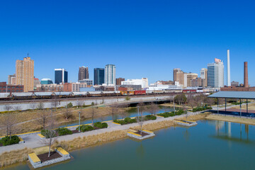 Fototapeta na wymiar Birmingham, Alabama skyline on a sunny day