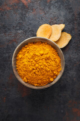 Fragrant seasoning - turmeric, one of the main ingredients in Indian curry