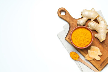 Fragrant seasoning - turmeric, one of the main ingredients in Indian curry