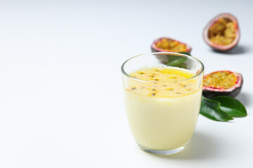 Concept of delicious food - Passion fruit mousse