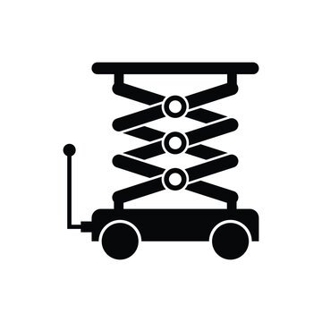 recommend clip art: Scissor Lift Vector Icon Design. isolated on White background. vector illustration