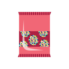 Packaging for sweets, candies, cookies. Vector illustration.