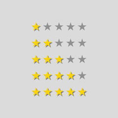 rating star symbol of customer satisfaction review service best quality