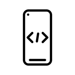Outline Icon development,mobile app,app,mobile,smartphone