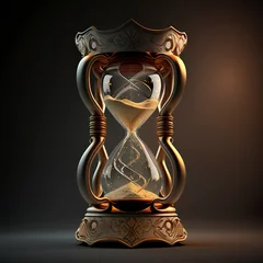 Foto op Canvas Shining Hourglass with Hourglass ,Generative AI. © KKC Studio