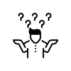 Black solid icon for happen 