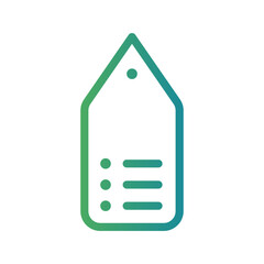 Line Gradient Icon seo tag,price,label tag,price tag,shopping