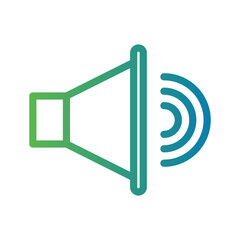 Line Gradient Icon volume,unmute,sound,audio,speaker