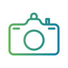 Line Gradient Icon camera,photograph,photo camera,electronics,digital