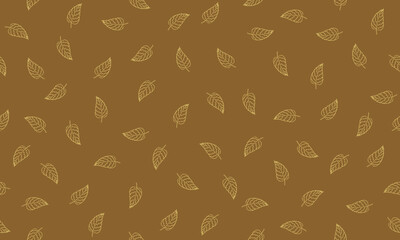 Vector background of four-square continuous seamless leaf pattern
