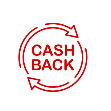 Cash back logo template illustration