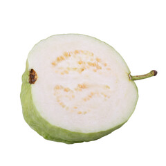 Guava fruit isolated on a transparent background