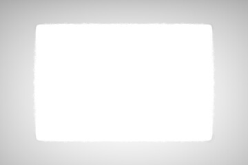 シンプルな柔らかい四角形のフレーム素材(透過)