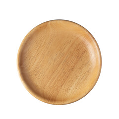 wooden plate isolated on a transparent background.