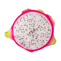 Dragonfruit or Pitaya isolated on a transparent background