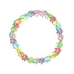 abstract colorful frame