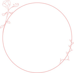 Obraz premium Floral Line Illustration