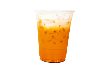 iced milk tea fresh menu cold drinks arrangement flat lay style 
