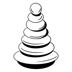 baby toy outline, Hand drawn outline illustration, Baby shower element3