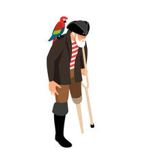 Pirate Isometric Icon