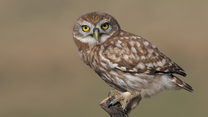 Little Owl on a branch