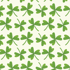 A green pattern with four leaves