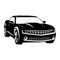 Sport Race Car silhouette vector illustration