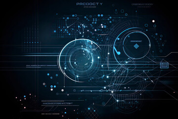 Fototapeta na wymiar Abstract technology background Hi-tech communication concept innovation background vector illustration