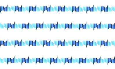heartbeat make a heart, two tone blue strips on white back ground repeat seamless pattern, replete image design for fabric printing 