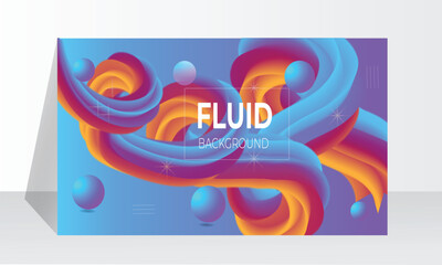 Obraz premium Fluid colorful gradient abstract background