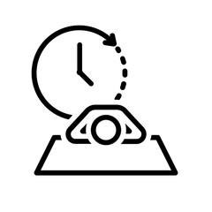 Black icon for Later