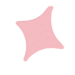 pink pastel acrylic element_sparkling star 