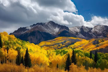 Fotobehang Colorado Rocky Mountains during the the fall season © rufous