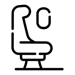 flight seat line icon