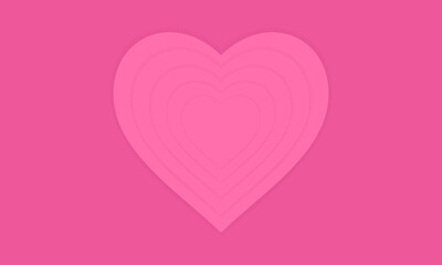 Vector background with overlapping heart pattern