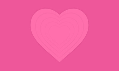 Vector background with overlapping heart pattern