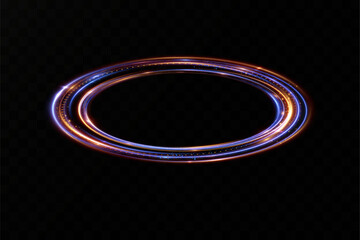 
Neon circle, glowing banner. Round frame for messages, advertising.