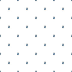 Seamless pattern watercolor with hand draw illustration stones sapphire and emerald. Coranation, king, queen. Seamless pattern, an illustration for postcards, posters, textile design and other.