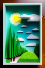 Fototapeta premium sun and clouds