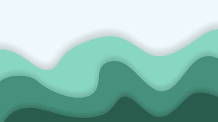 Wave Papercut Background
