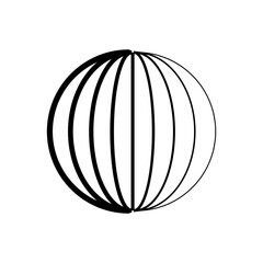 globe round logo icon vector illustration eps