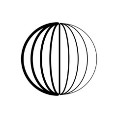 globe round logo icon vector illustration eps