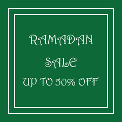 Realistic Ramadan sale banner
