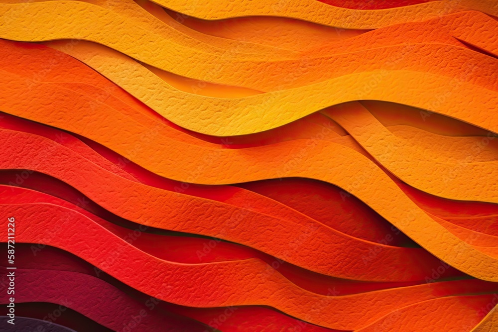 Aufkleber close-up view of intricate abstract paper art. generative ai
